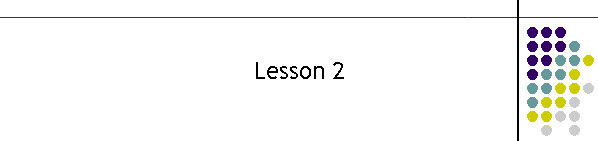 Lesson 2