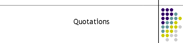 Quotations